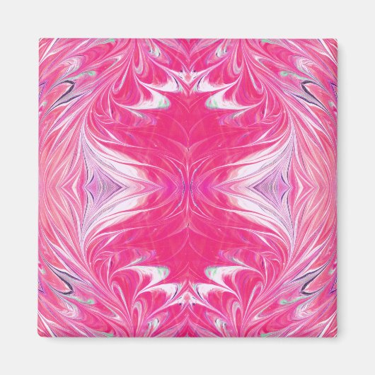 marblingハート – 磁石 (正面)