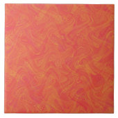 Marbling Orange Pattern タイル (正面)