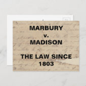 Marbury Madison Checks and Balances Resistance ポストカード (正面/裏面)