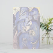 Marcフランツ著青い馬のタワー 便箋 (スタンド正面)