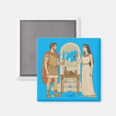 Marc Antony and Cleopatra in Tarsos マグネット (正面/裏面)