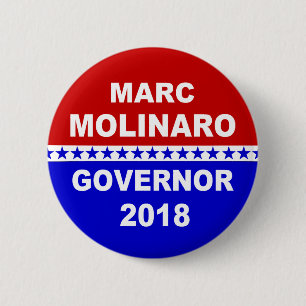 Marc Molinaroの知事ニューヨーク2018年 缶バッジ