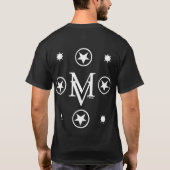 Marc Vachonの黒いジャンボワシのティー Tシャツ (裏面)