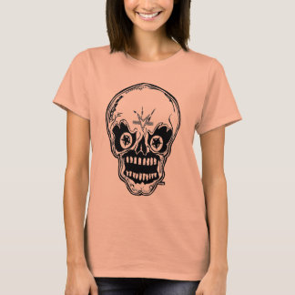 Marc Vachon Womens Mr. Bones Head Burnout Tee Tシャツ