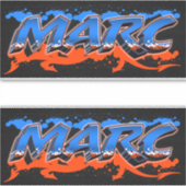 Marc Vorname Name Graffiti Aufkleber Sticker シール (正面)