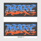 Marc Vorname Name Graffiti Aufkleber Sticker シール (シート)
