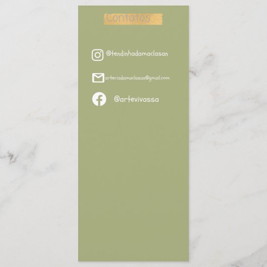 Marcador de página 招待状 (裏面)