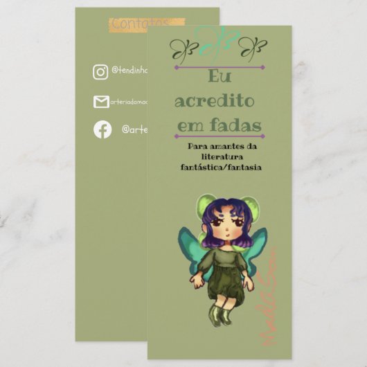 Marcador de página 招待状 (正面/裏面)