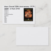MARCDORCEL30のMarc Dorcelの第30記念日1979年… 名刺 (正面/裏面)