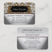 Marceeの個人秘書の専門の円形の端 名刺 (正面/裏面)