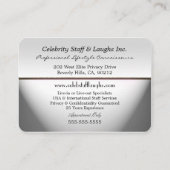 Marceeの個人秘書の専門の円形の端 名刺 (裏面)