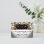 Marceeの個人秘書の専門の円形の端 名刺 (スタンド正面)