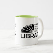 Marcellus Township Wood Memorial Library コーヒーマグ ツートーンマグカップ (正面右)