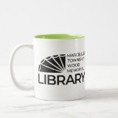 Marcellus Township Wood Memorial Library コーヒーマグ ツートーンマグカップ (左)