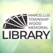 Marcellus Twp. Wood Memorial Library Window Cling ウィンドウサイン (シート3)