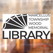 Marcellus Twp. Wood Memorial Library Window Cling ウィンドウサイン (シート2)