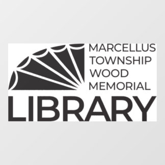 Marcellus Twp. Wood Memorial Library Window Cling ウィンドウサイン