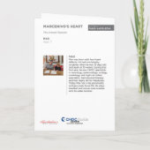 Marcenivoのハート- KidsArt for CHOC カード (裏面)