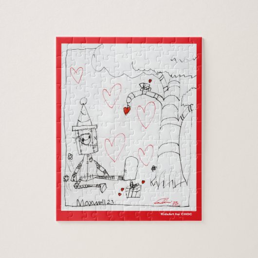 Marcenivoのハート- KidsArt for CHOC ジグソーパズル (縦)