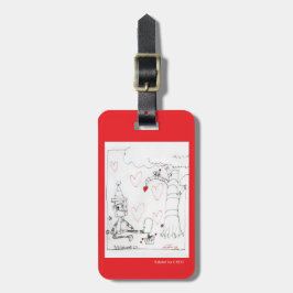 Marcenivoのハート- KidsArt for CHOC ラゲッジタグ