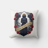 March 8 Fierce Woman Thorned Tiara, Gift for Wife クッション (正面)