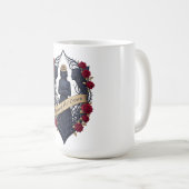 March 8 Fierce Woman Thorned Tiara, Gift for Wife コーヒーマグカップ (正面右)