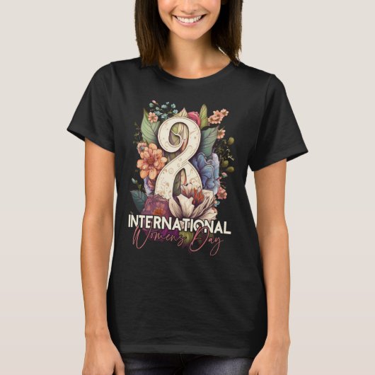 March 8 International Female Day 1 Tシャツ (正面)
