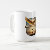 March 8th Fierce Eagle Queen, Gift for Mother コーヒーマグカップ (正面左)