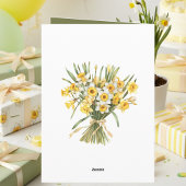 March Birth Flower Birthday Card | Daffodils カード