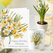 March Birth Flower Mug | Daffodils Mug コーヒーマグカップ