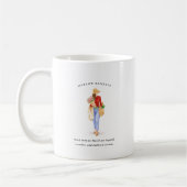 March Birth Month Girl | モノグラム コーヒーマグカップ (左)