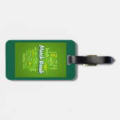 March Break Word Cloud Typography School Vacation ラゲッジタグ (裏面横)