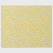 March Daffodil Floral Wrapping Paper ラッピングペーパー (フラット)