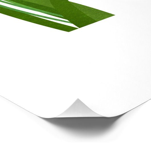 March Daffodil Personalized Birthday ポスター (コーナー)