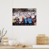 March for our Lives Gun Control Rally poster ポスター (キッチン)
