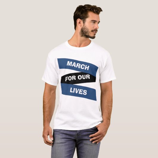 March for our lives Gun Reform Shirt Tシャツ (正面フル)