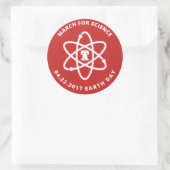 March for Science Philadelphiaスタンプ ラウンドシール (バッグ)