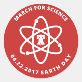 March for Science Philadelphiaスタンプ ラウンドシール