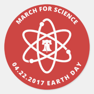 March for Science Philadelphiaスタンプ ラウンドシール