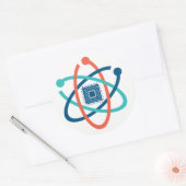 March for Science SV Sticker 1 ラウンドシール (封筒)