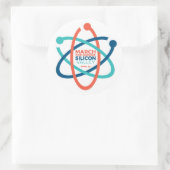 March for Science SV Sticker 2 ラウンドシール (バッグ)