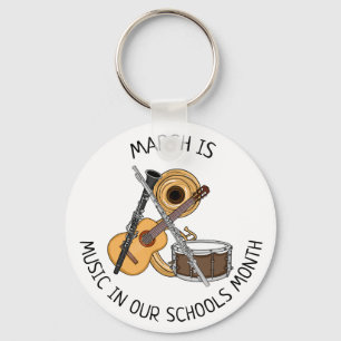 March is Music in our Schools Month キーホルダー