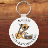 March is Music in our Schools Month キーホルダー (正面)