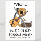 March is Music in our Schools Month チラシ (正面)