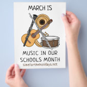 March is Music in our Schools Month チラシ (手)