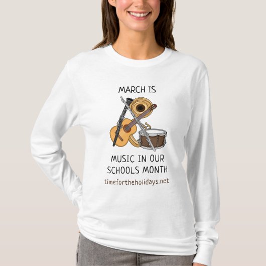 March is Music in our Schools Month Tシャツ (正面)