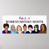 March is Women's History Month    ポスター (正面)