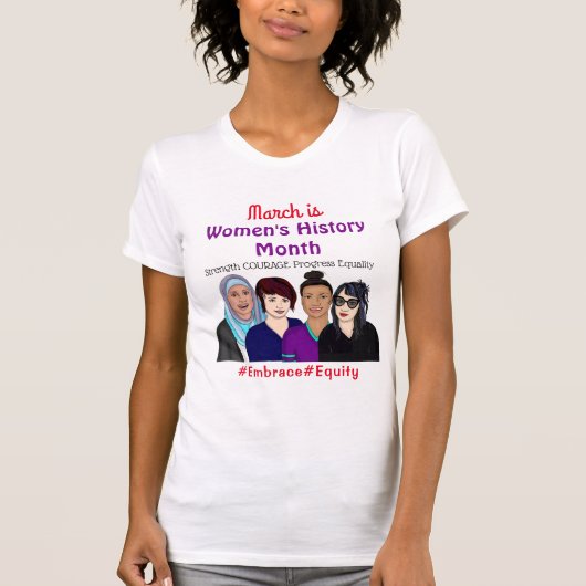 March is Women's History Month Tシャツ (正面)