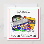 March is Youth Art Month |お子様のアートの追加 (正面)