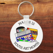 March is Youth Art Month キーホルダー (正面)
